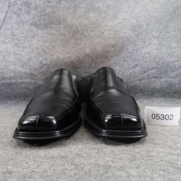 Florsheim Shoes Mens 8.5 Loafer Slip On Classic Black Leather Square Toe Comfort main image 6